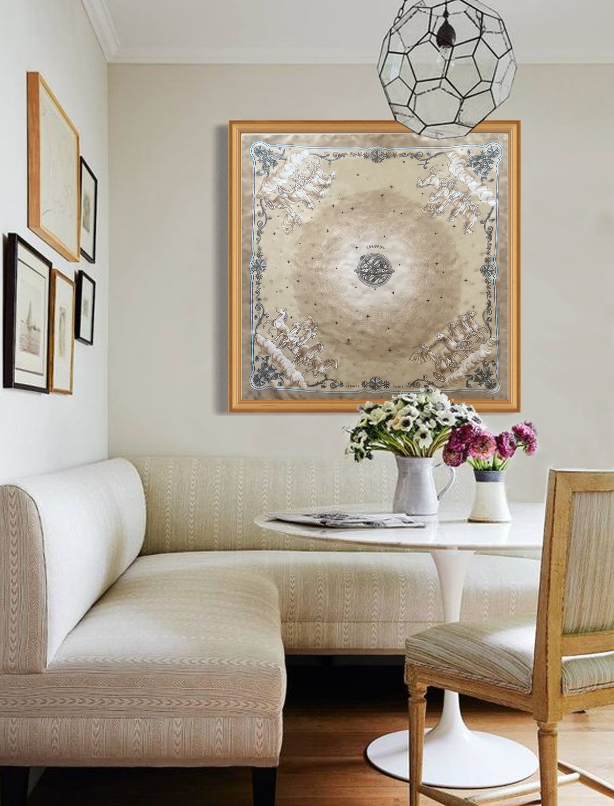 Hermès Cosmos Framed Scarf | Maison George