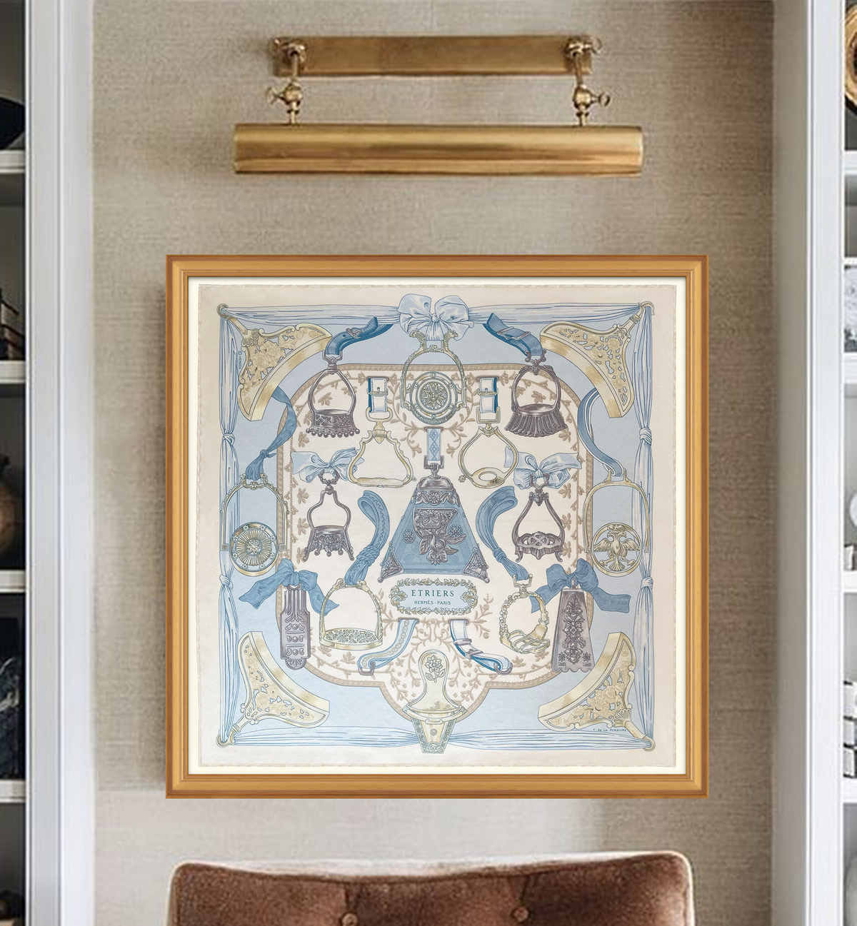 Hermès Etriers Framed Scarf | Maison George