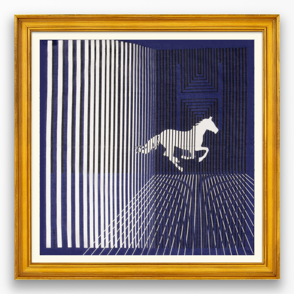 Hermès H Au Galop Framed Scarf | Maison George