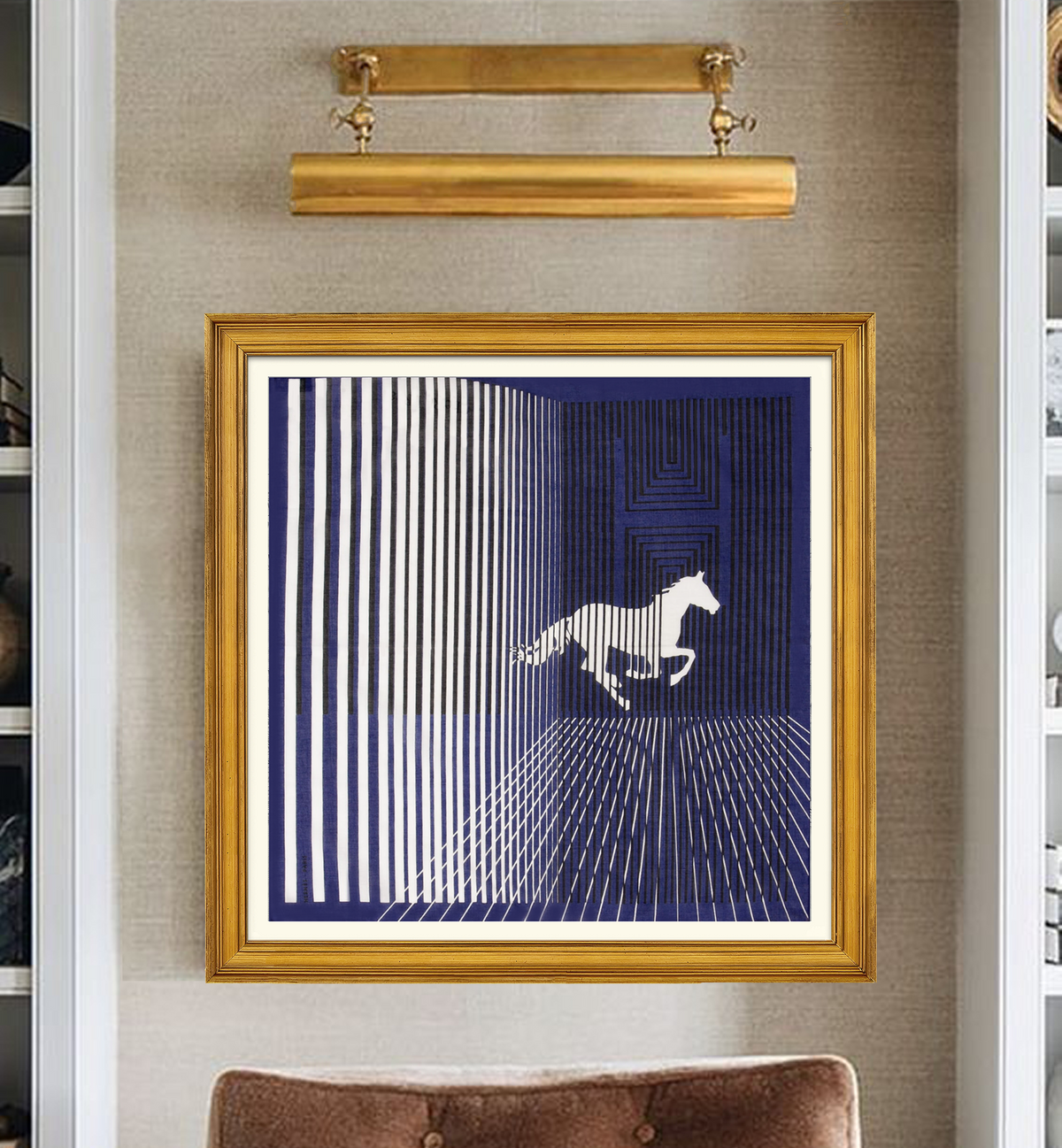 Hermès H Au Galop Framed Scarf | Maison George