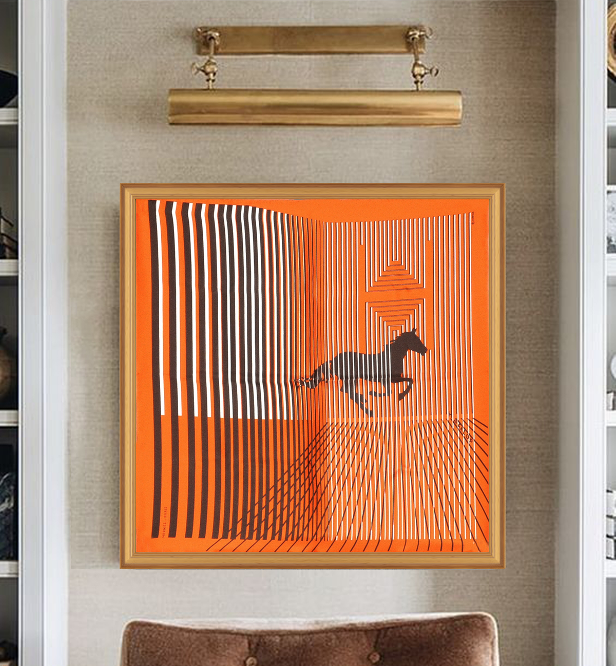 Hermès H Au Galop Framed Scarf | Maison George