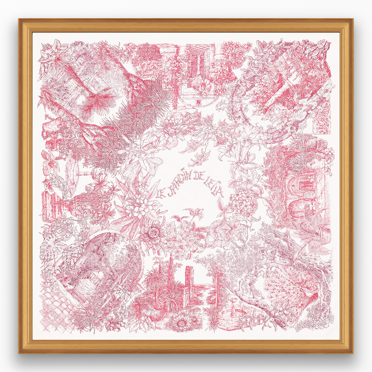 Hermès Jardin de Leila Framed Scarf | Maison George