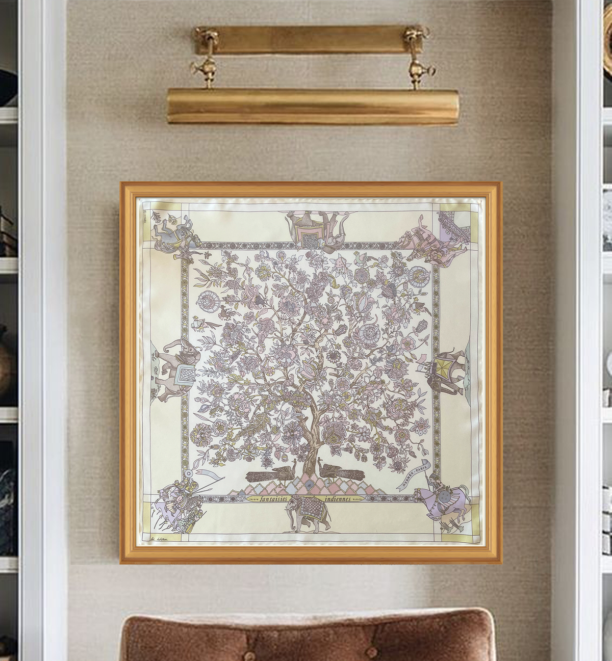 Hermès Fantaisies Indiennes Framed Scarf | Maison George