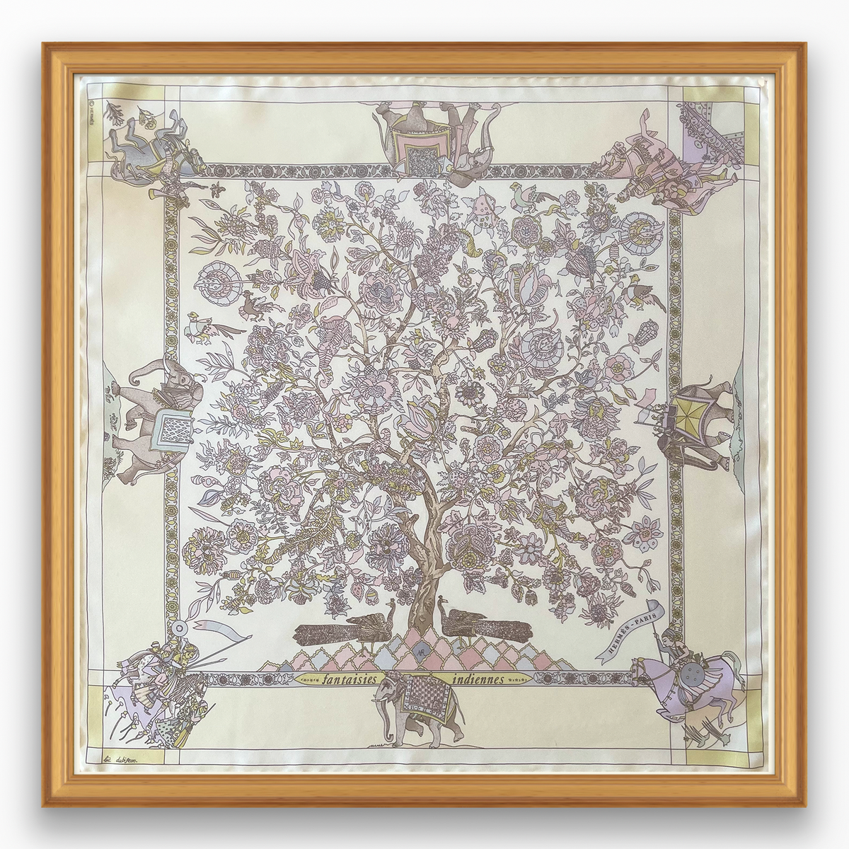 Hermès Fantaisies Indiennes Framed Scarf | Maison George