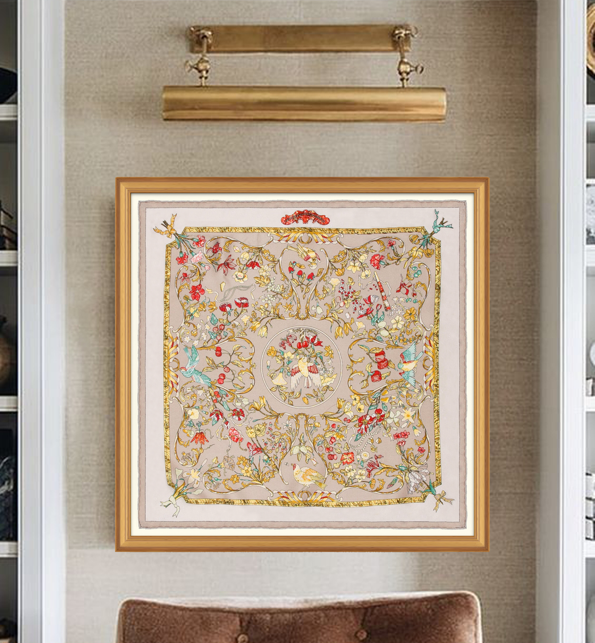 小物 2787HERMES Pierred' Orient etd' Occident Hermes Scarf 