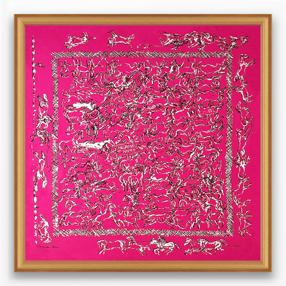 Hermès Ranch Framed Scarf | Maison George