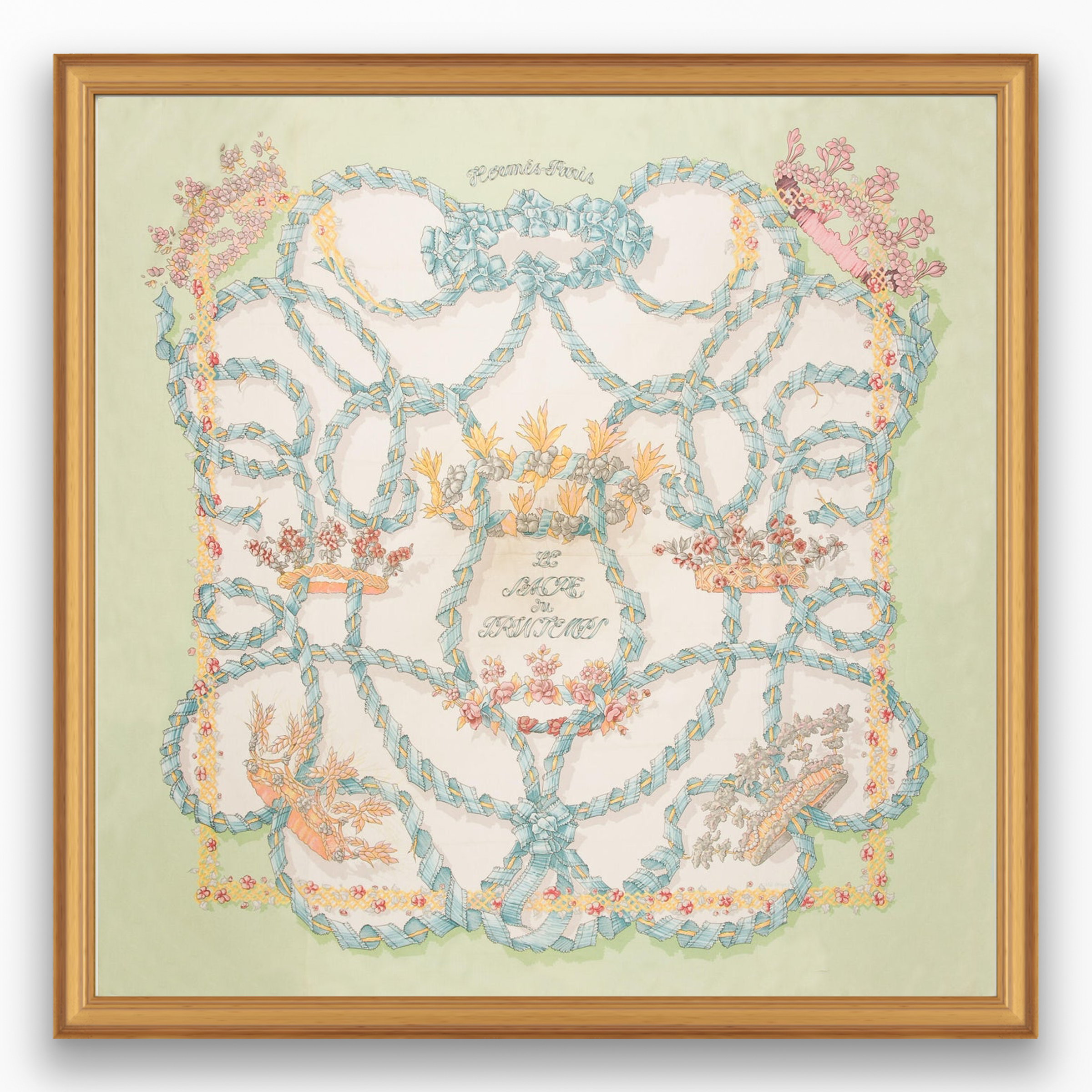 エルメス シルクスカーフ LE SACRE DU PRINTEMPS Hermès Le Sacre du Printemps Framed Scarf | Maison George