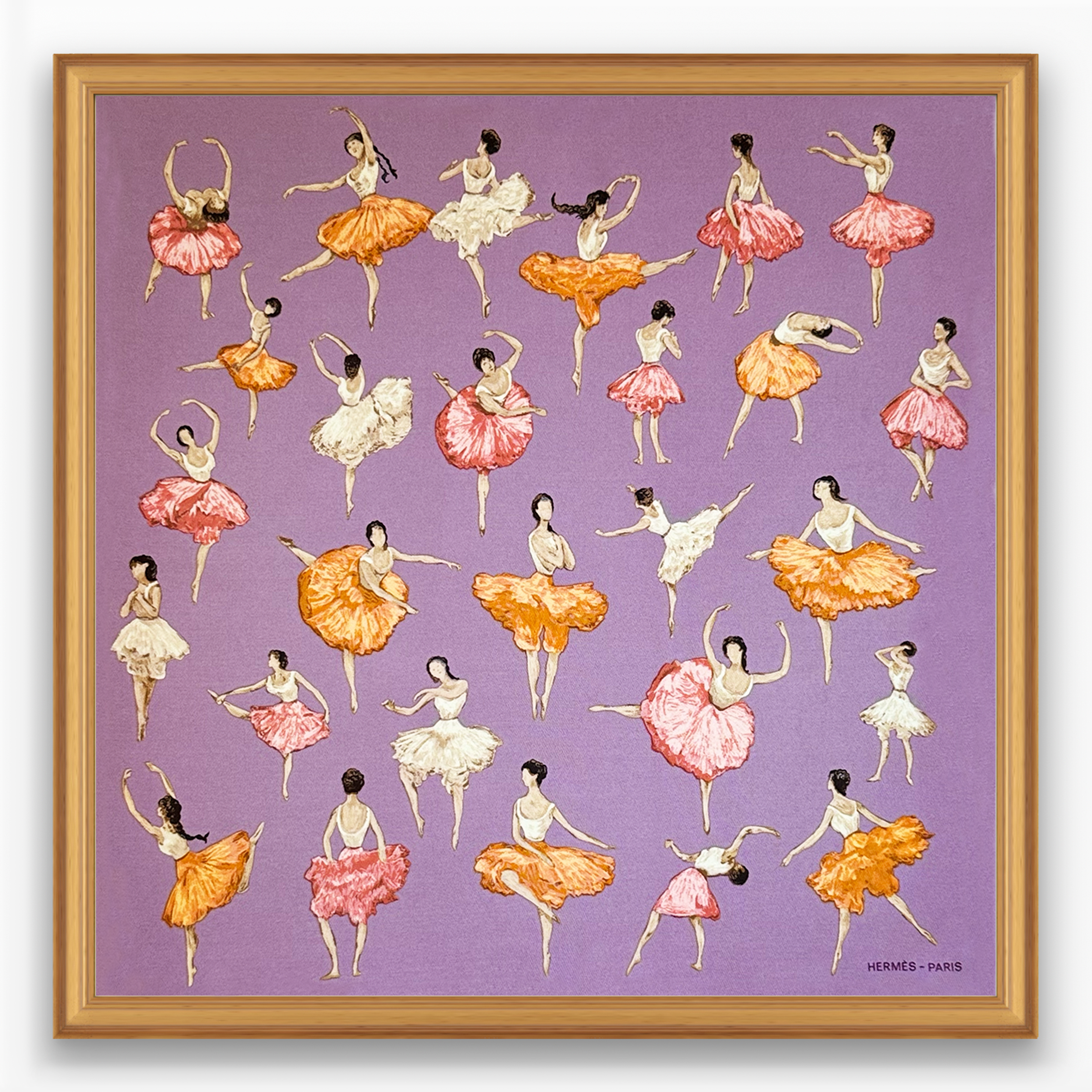 Hermès La Danse 1961 Framed Scarf | Maison George Hermès La Danse 1961 Framed Scarf | Maison George