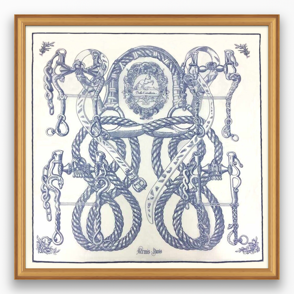 framed hermes scarf - Damask & Dentelle