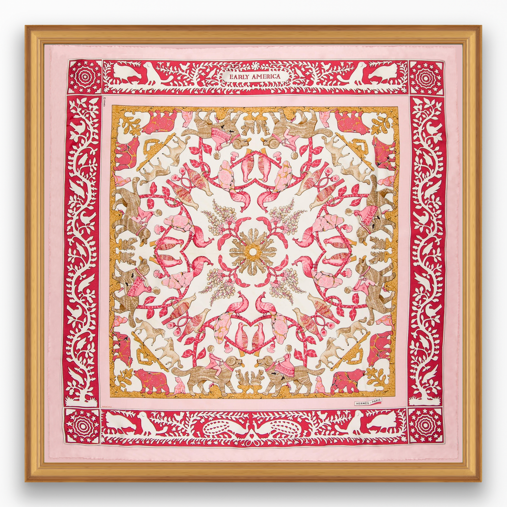 Hermès Early America Framed Scarf | Maison George Hermès Early America Framed Scarf | Maison George