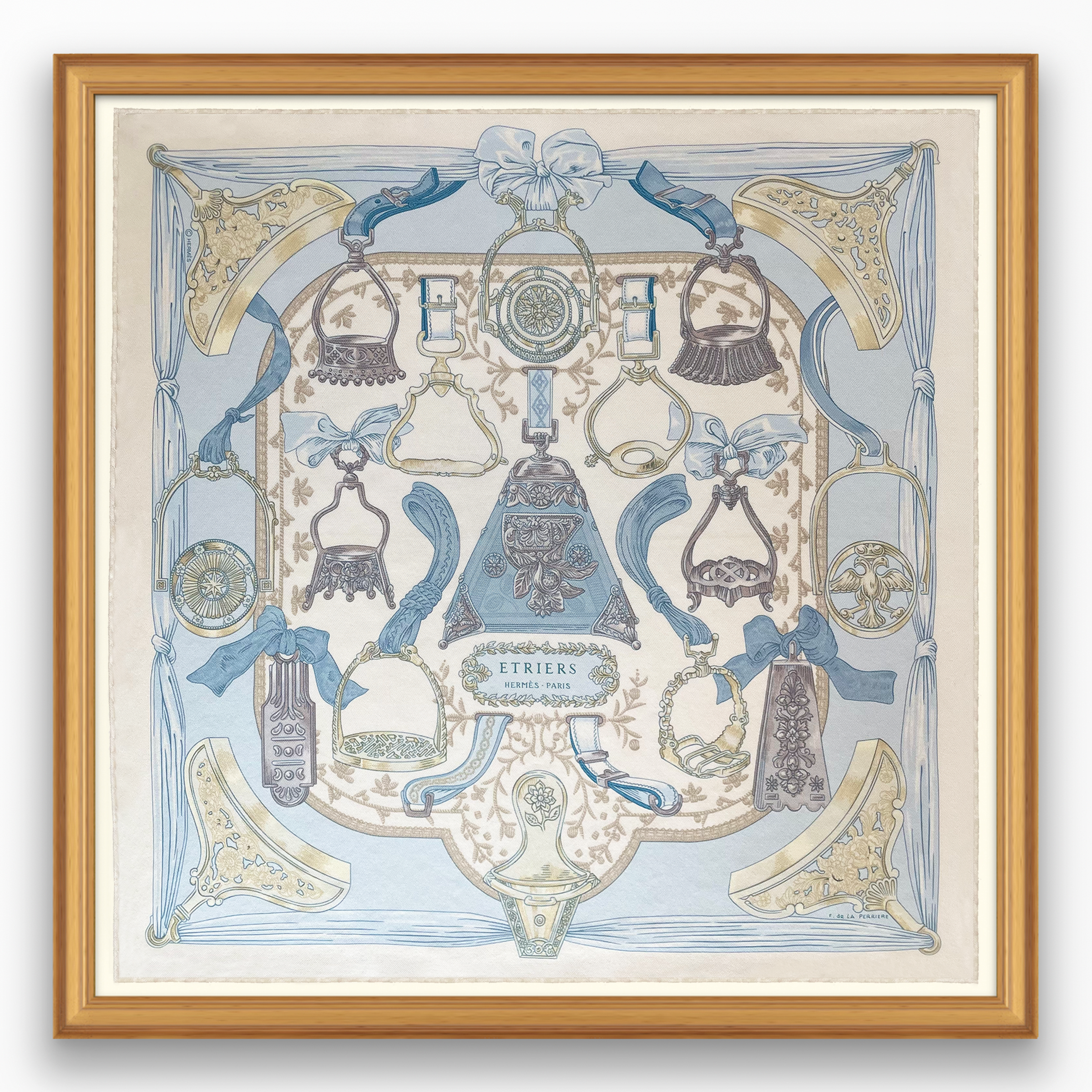 Hermès Etriers Framed Scarf | Maison George