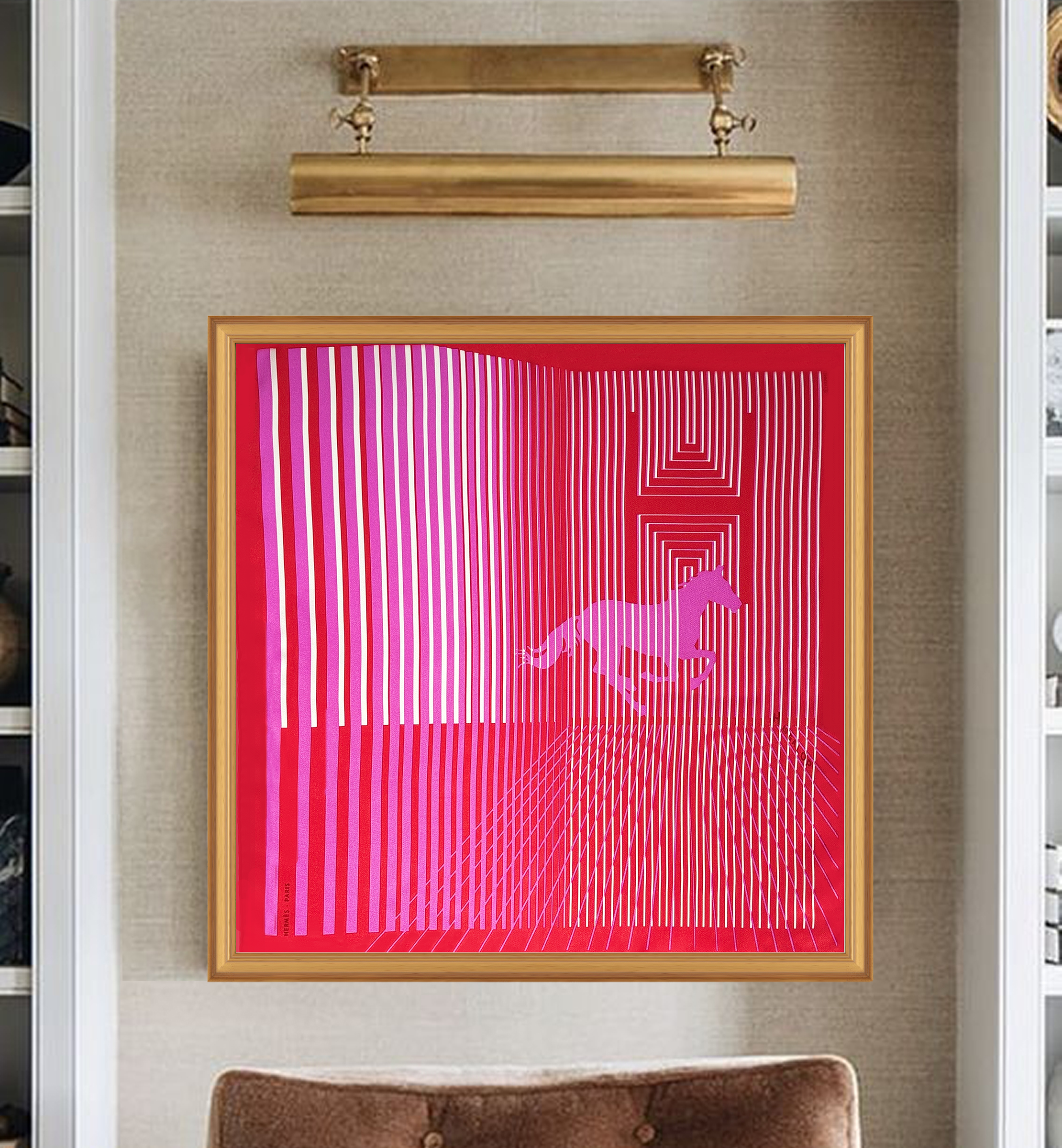 Hermès H Au Galop Framed Scarf | Maison George