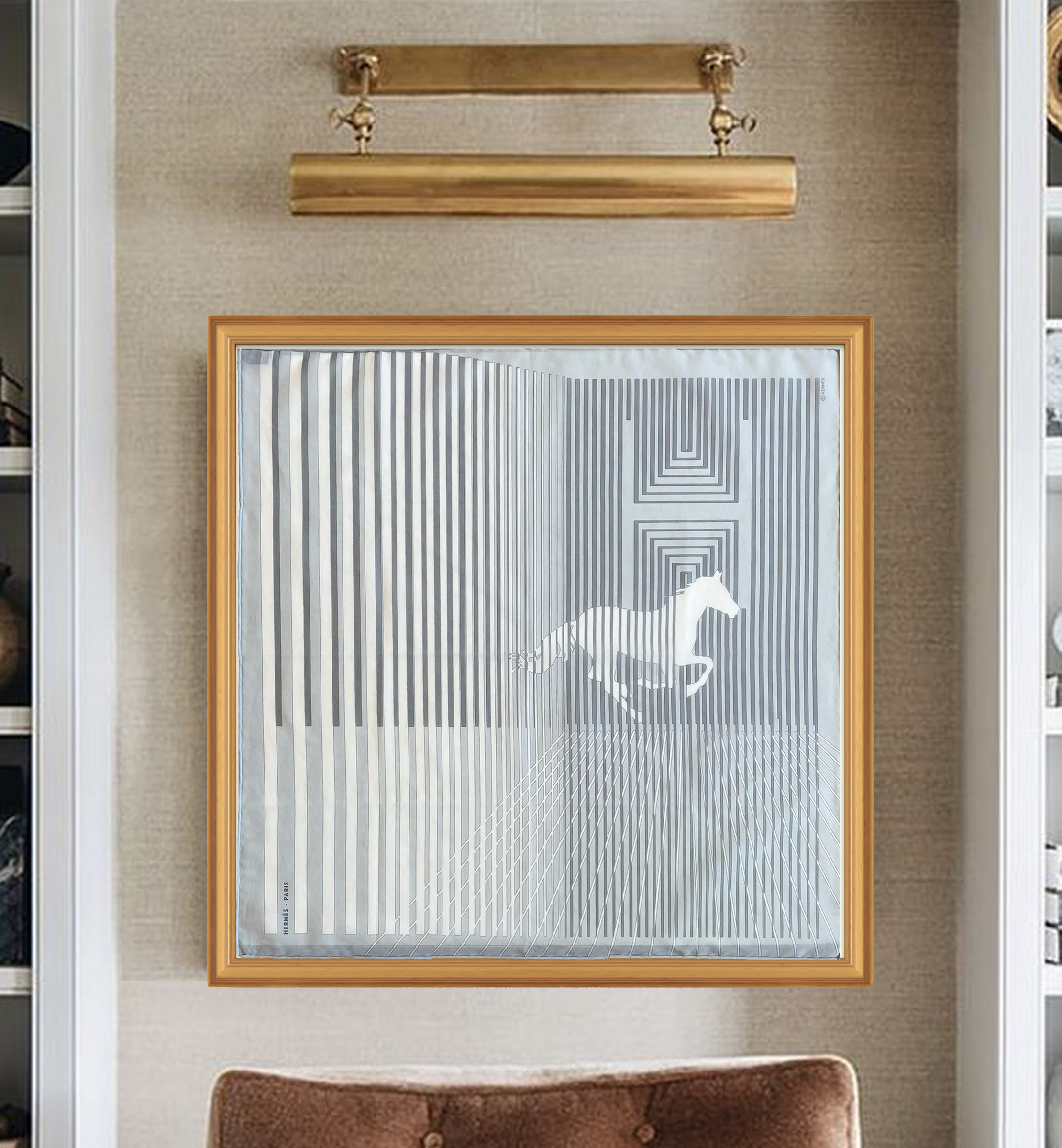 Hermès H Au Galop Framed Scarf | Maison George