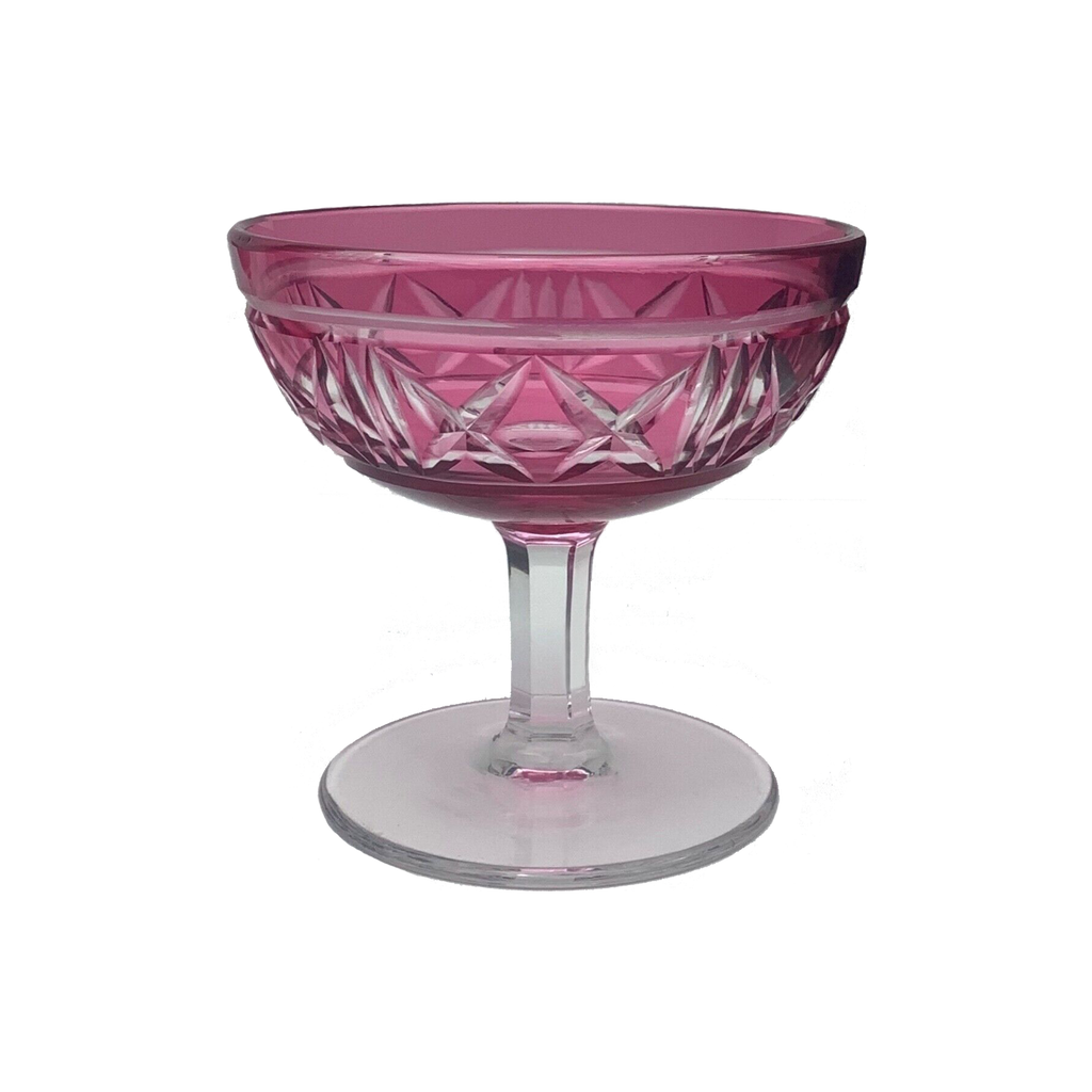 Set of 5 Val Saint Lambert Coupe Glasses | Maison George Set of 5 Val Saint Lambert Coupe Glasses | Maison George