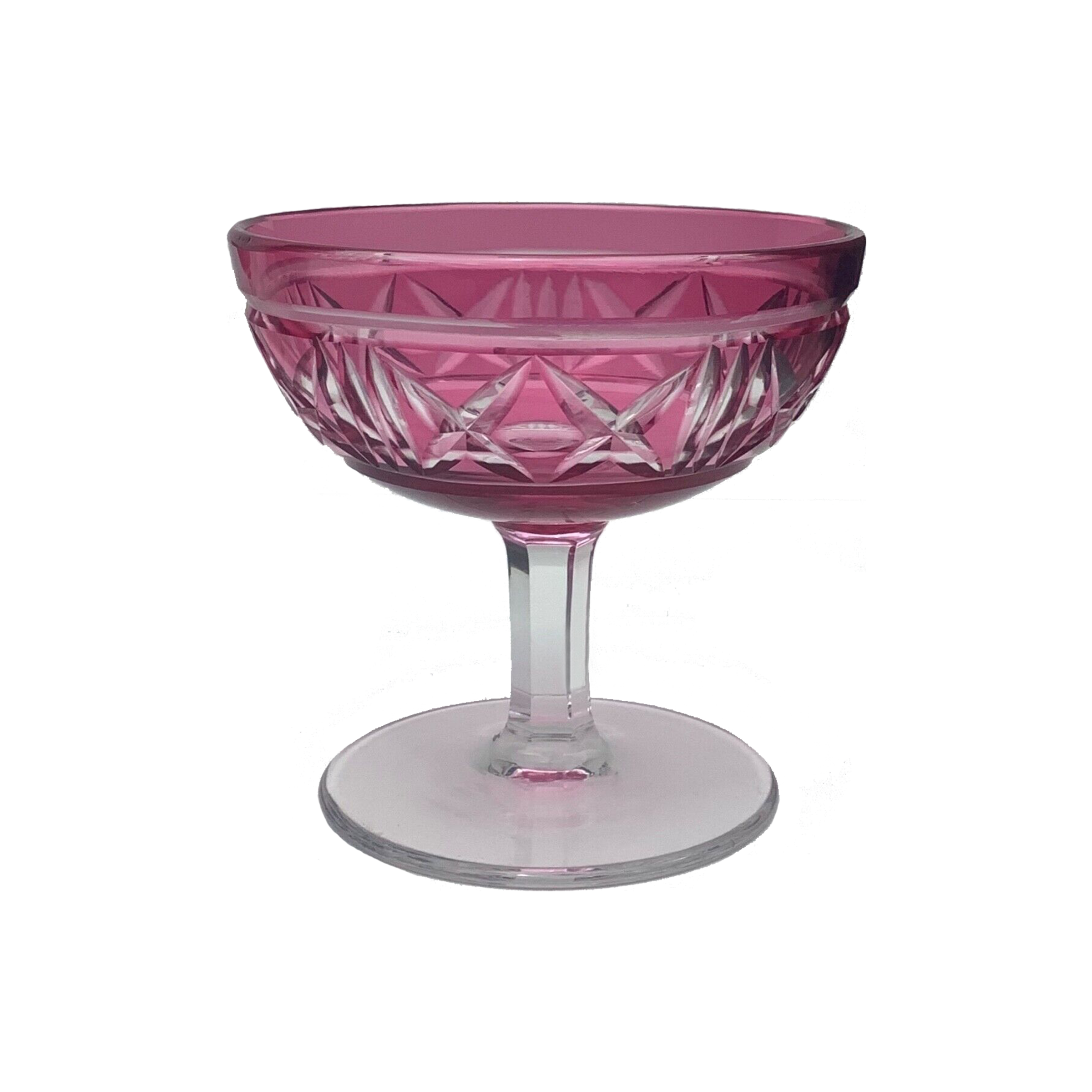 Set of 5 Val Saint Lambert Coupe Glasses | Maison George