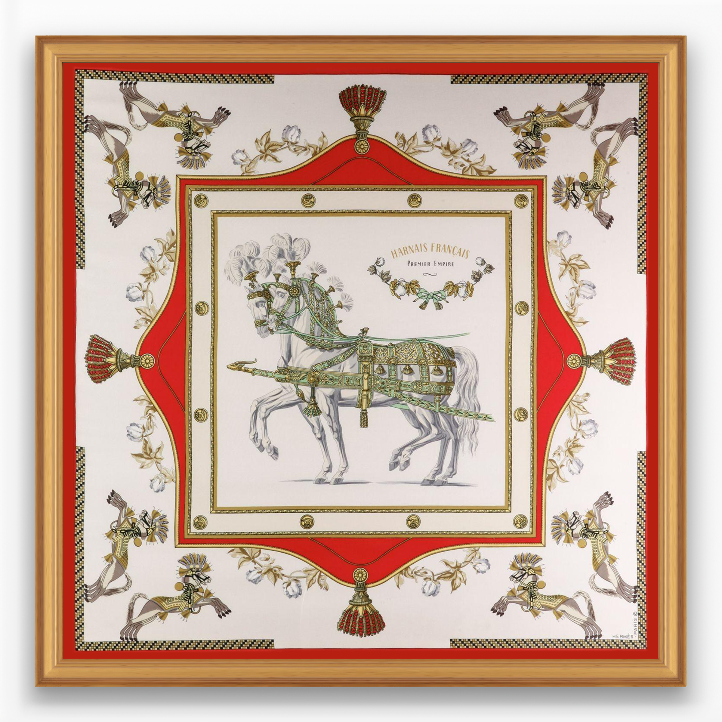 Hermès Harnais Francais Framed Scarf | Maison George Hermès Harnais Francais Framed Scarf | Maison George