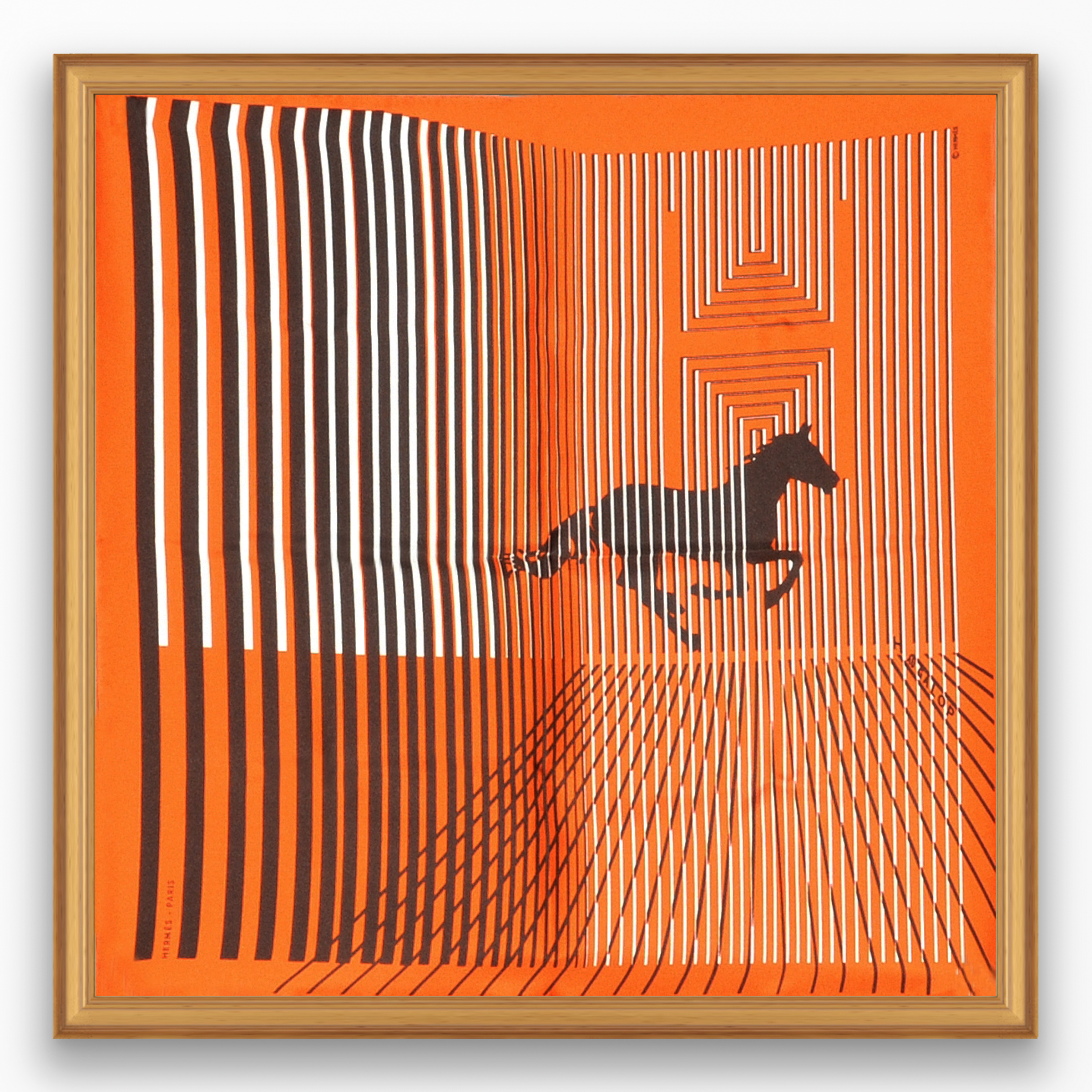 Hermès H Au Galop Framed Scarf | Maison George Hermès H Au Galop Framed Scarf | Maison George