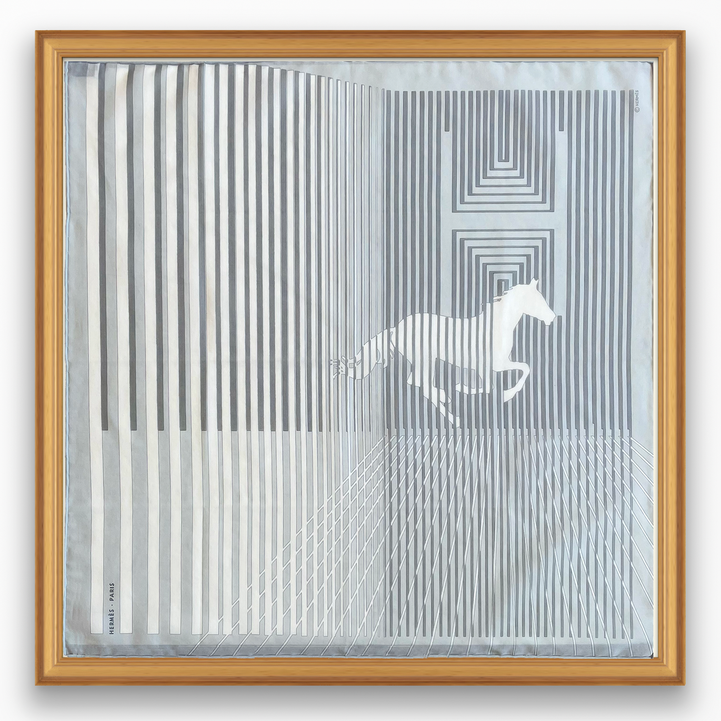 Hermès H Au Galop Framed Scarf | Maison George