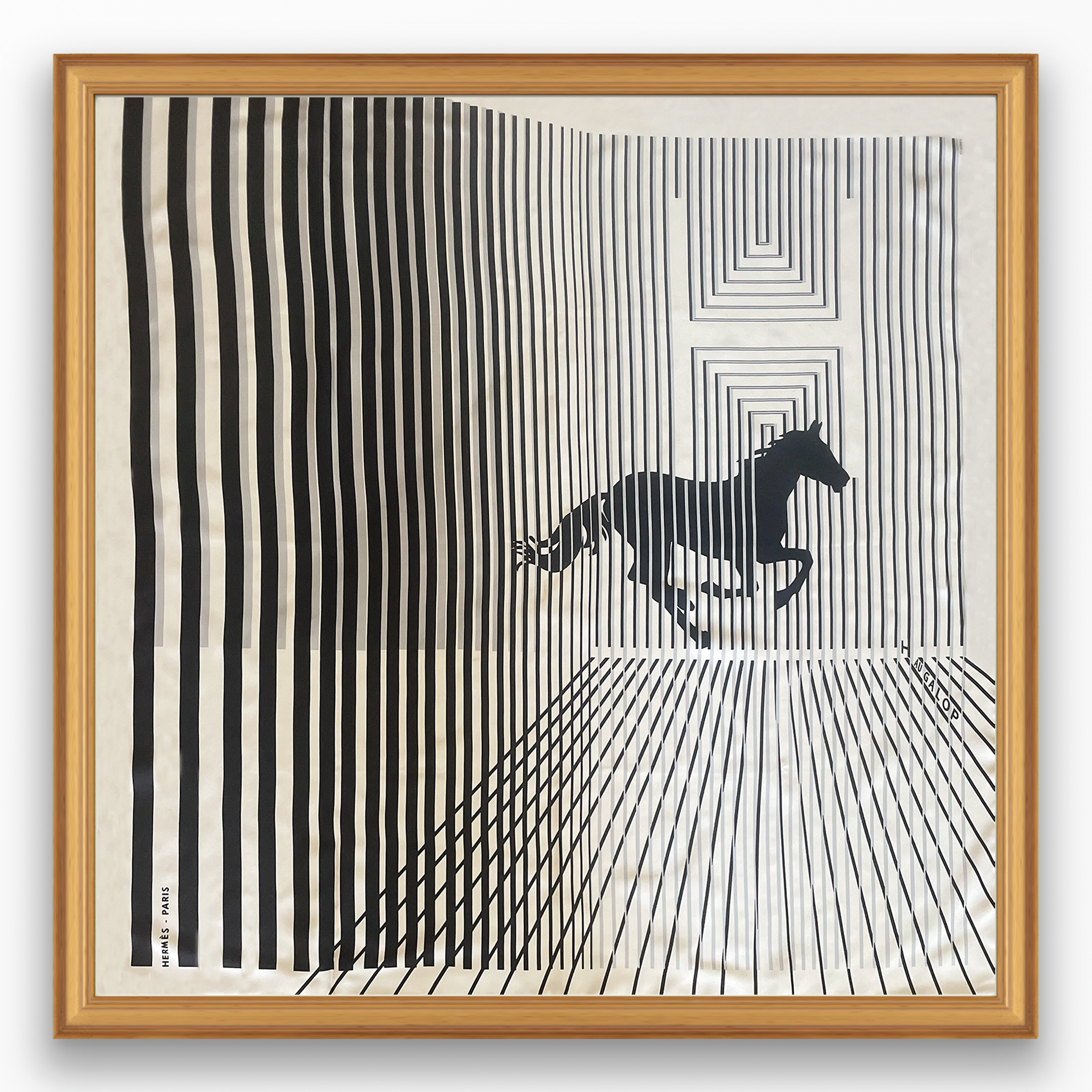 Hermès H Au Galop Framed Scarf | Maison George