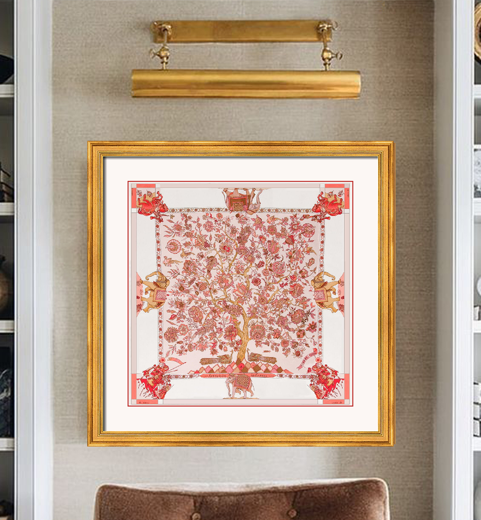 Hermès Fantaisies Indiennes Framed Scarf | Maison George