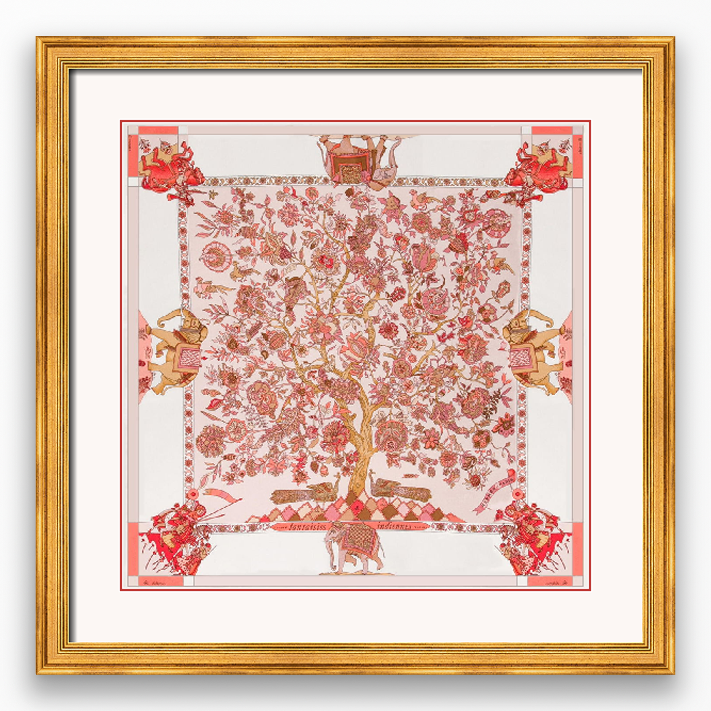 Hermès Fantaisies Indiennes Framed Scarf | Maison George Hermès Fantaisies Indiennes Framed Scarf | Maison George