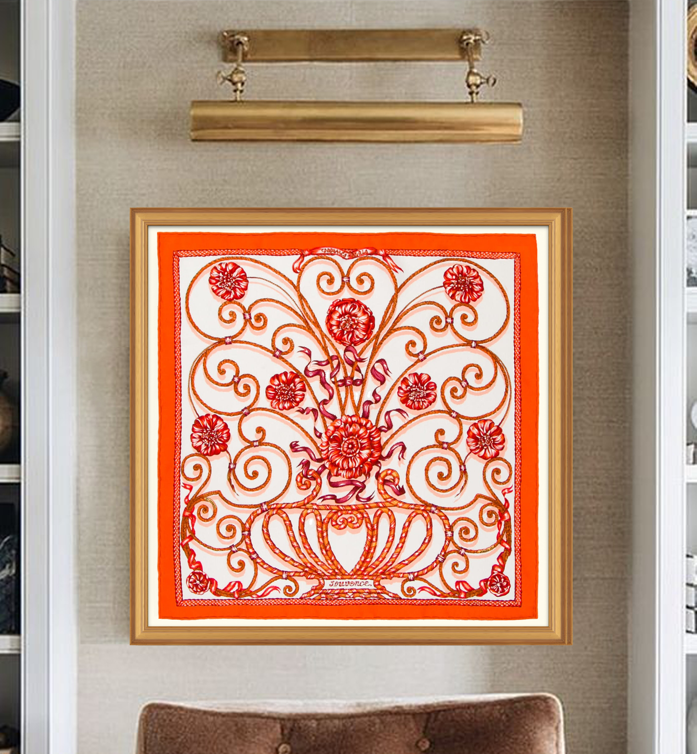 【美品】エルメススカーフ Jouvence Hermès Jouvence Framed Scarf | Maison George