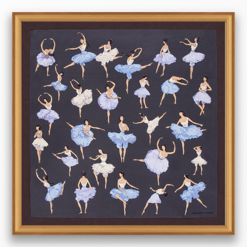 Hermès La Danse 1961 Framed Scarf | Maison George