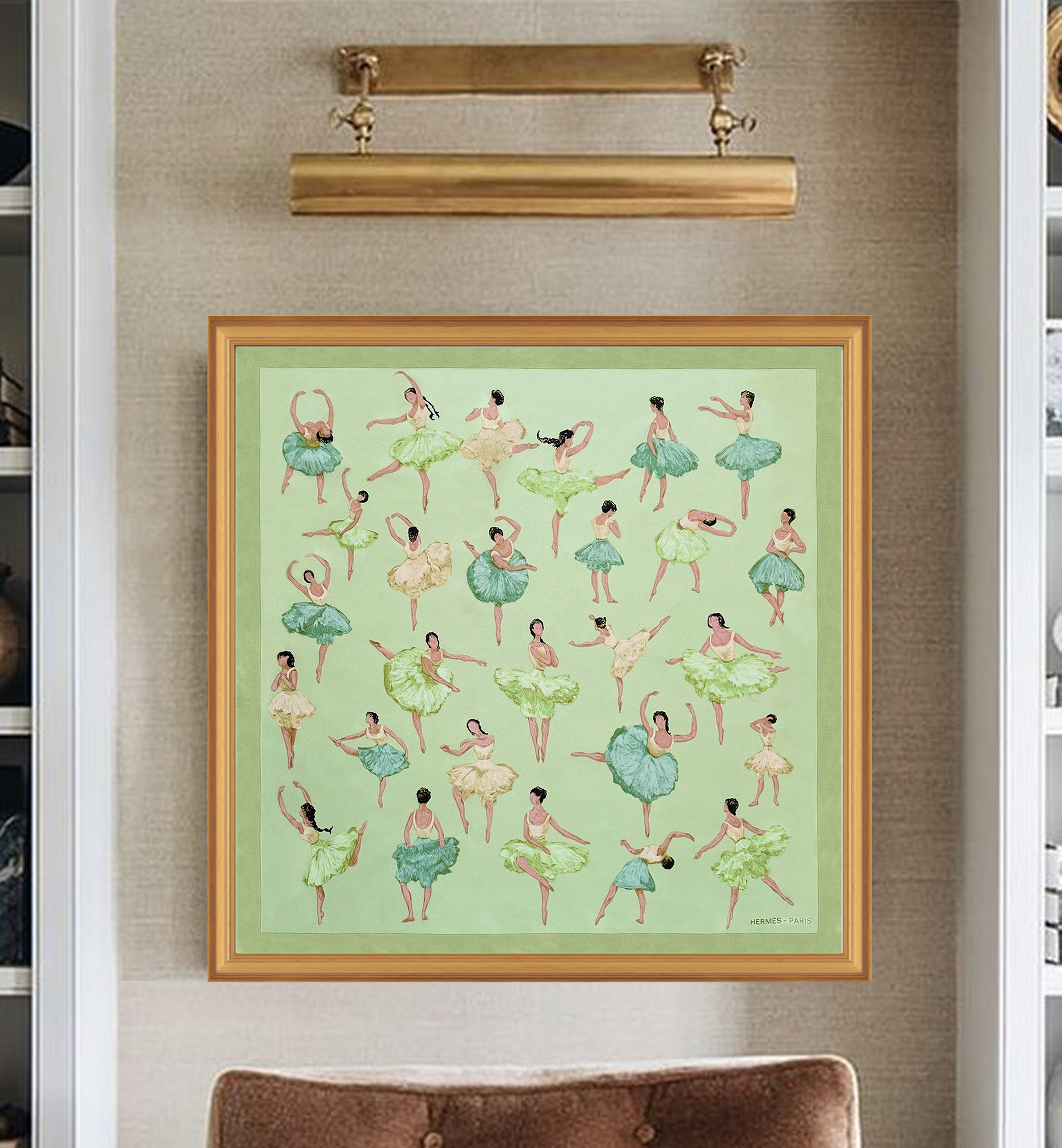 Hermès La Danse 1961 Framed Scarf | Maison George