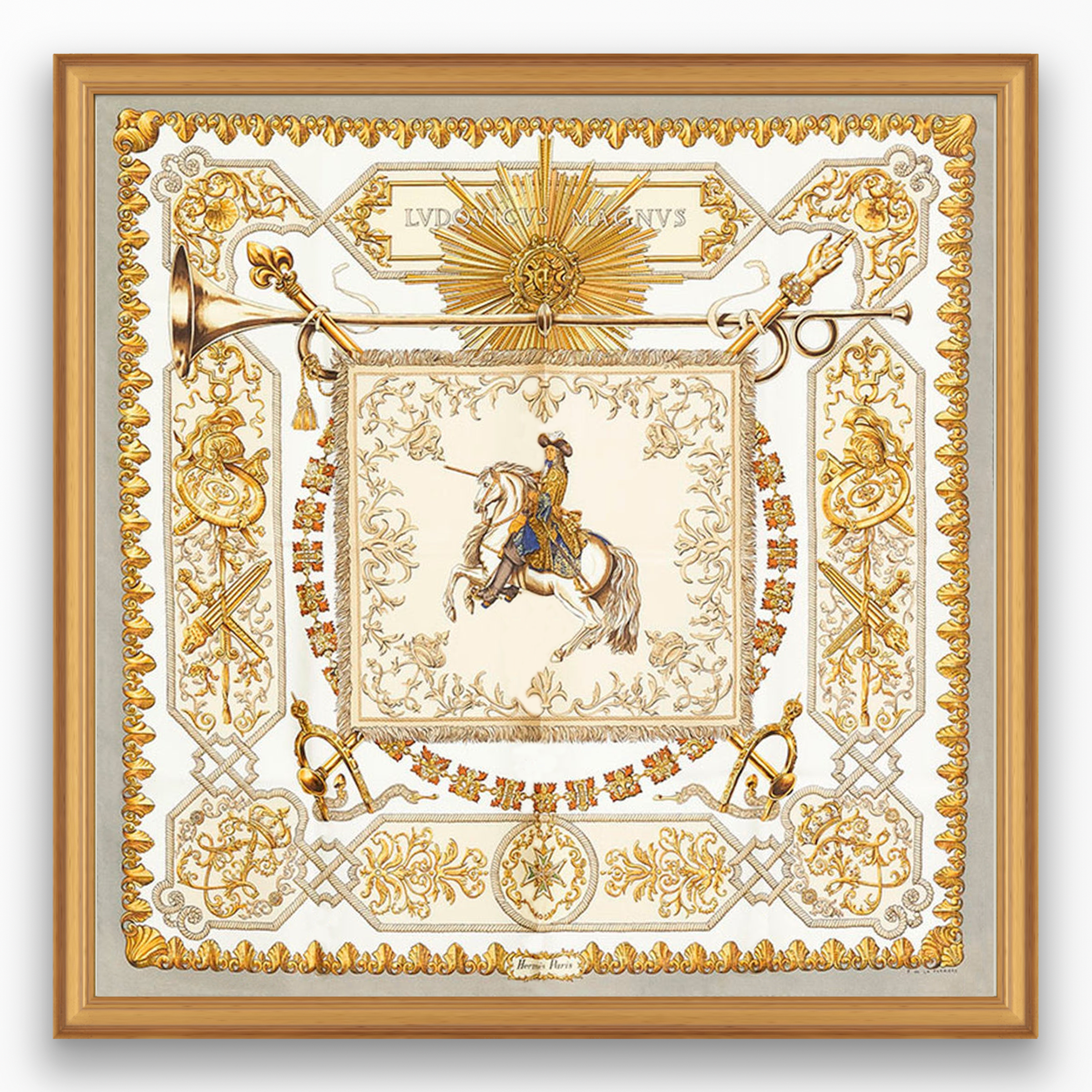 Hermès Lvdovicvs Magnvs Framed Scarf | Maison George Hermès Lvdovicvs Magnvs Framed Scarf | Maison George