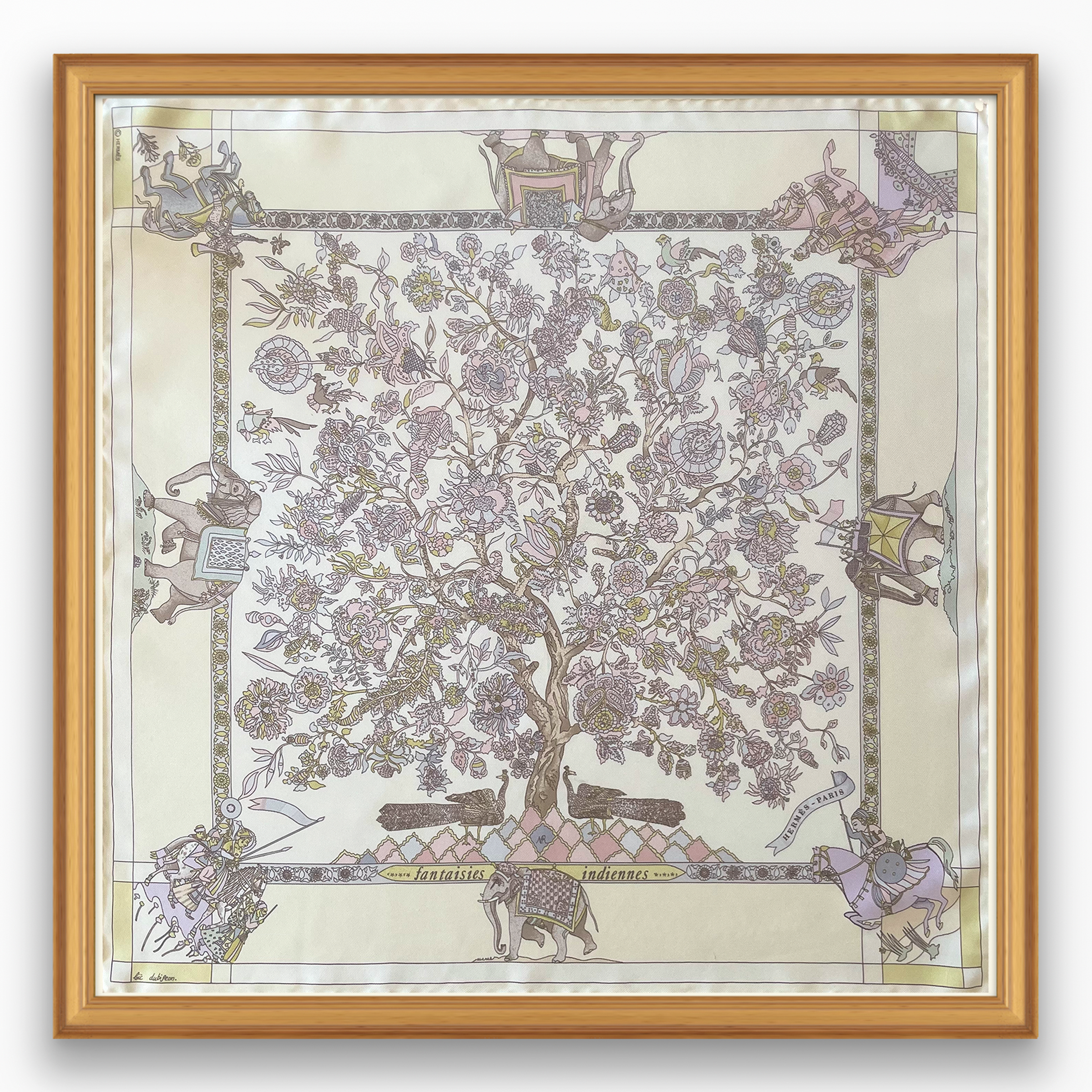 Hermès Fantaisies Indiennes Framed Scarf | Maison George Hermès Fantaisies Indiennes Framed Scarf | Maison George