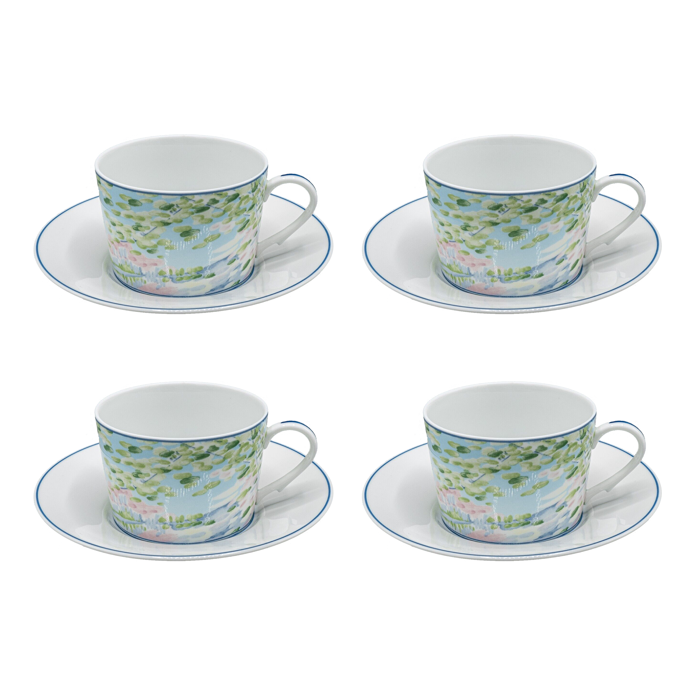 Set of 4 Raynaud Cups & Saucers | Maison George Set of 4 Raynaud Cups & Saucers | Maison George