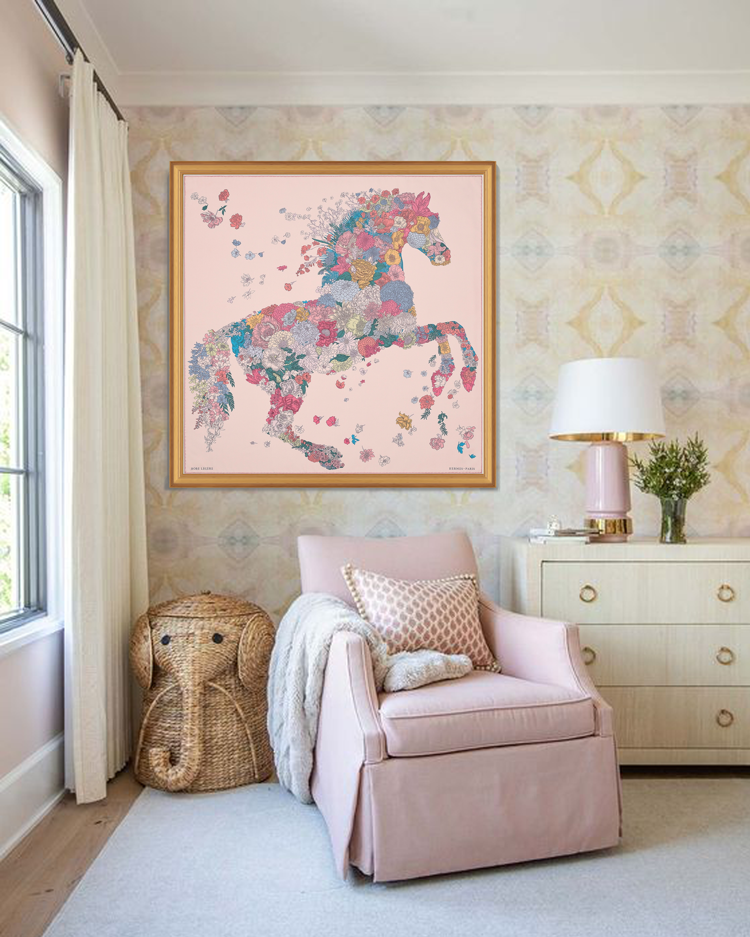 Hermès Robe Legere Framed Scarf | Maison George