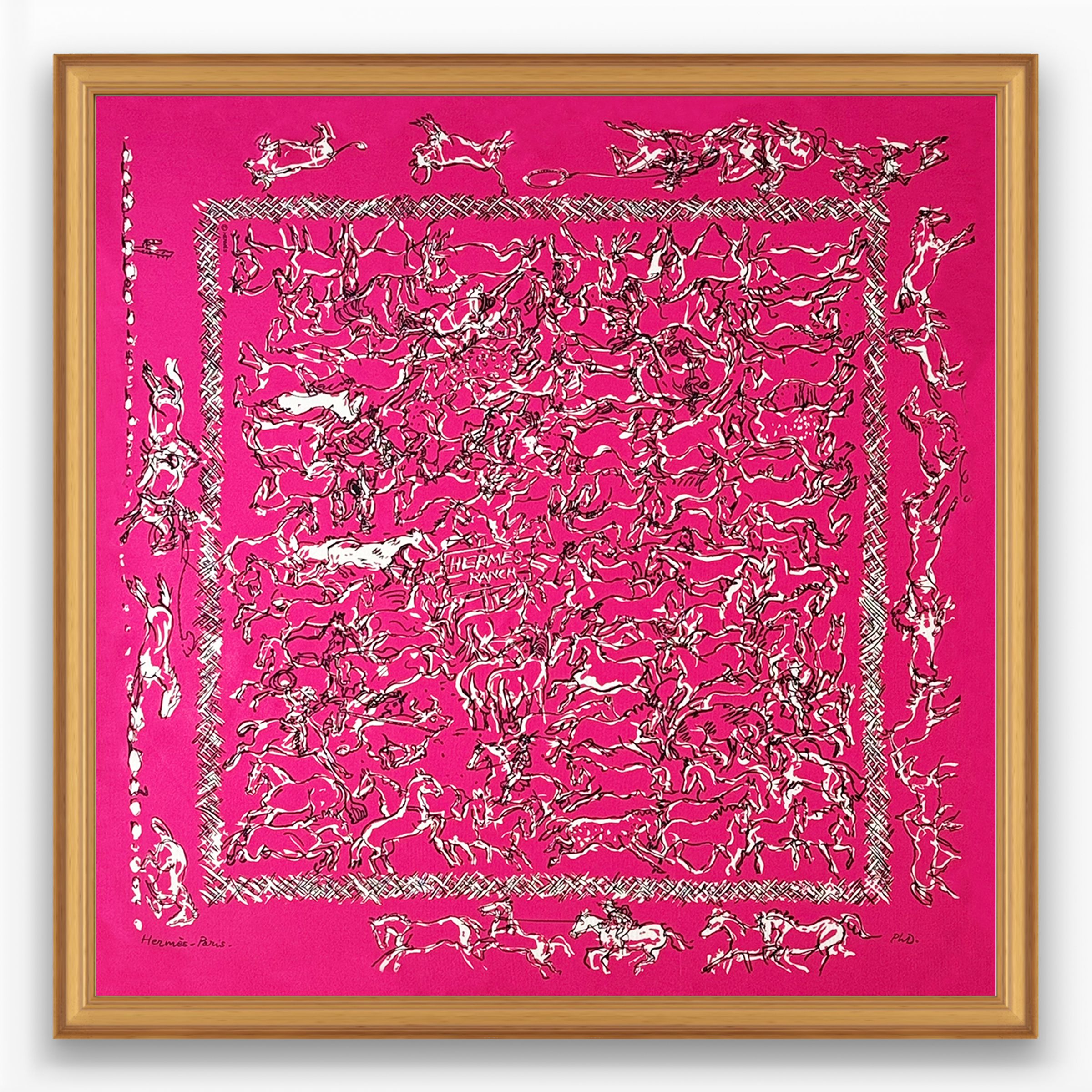 Hermès Ranch Framed Scarf | Maison George