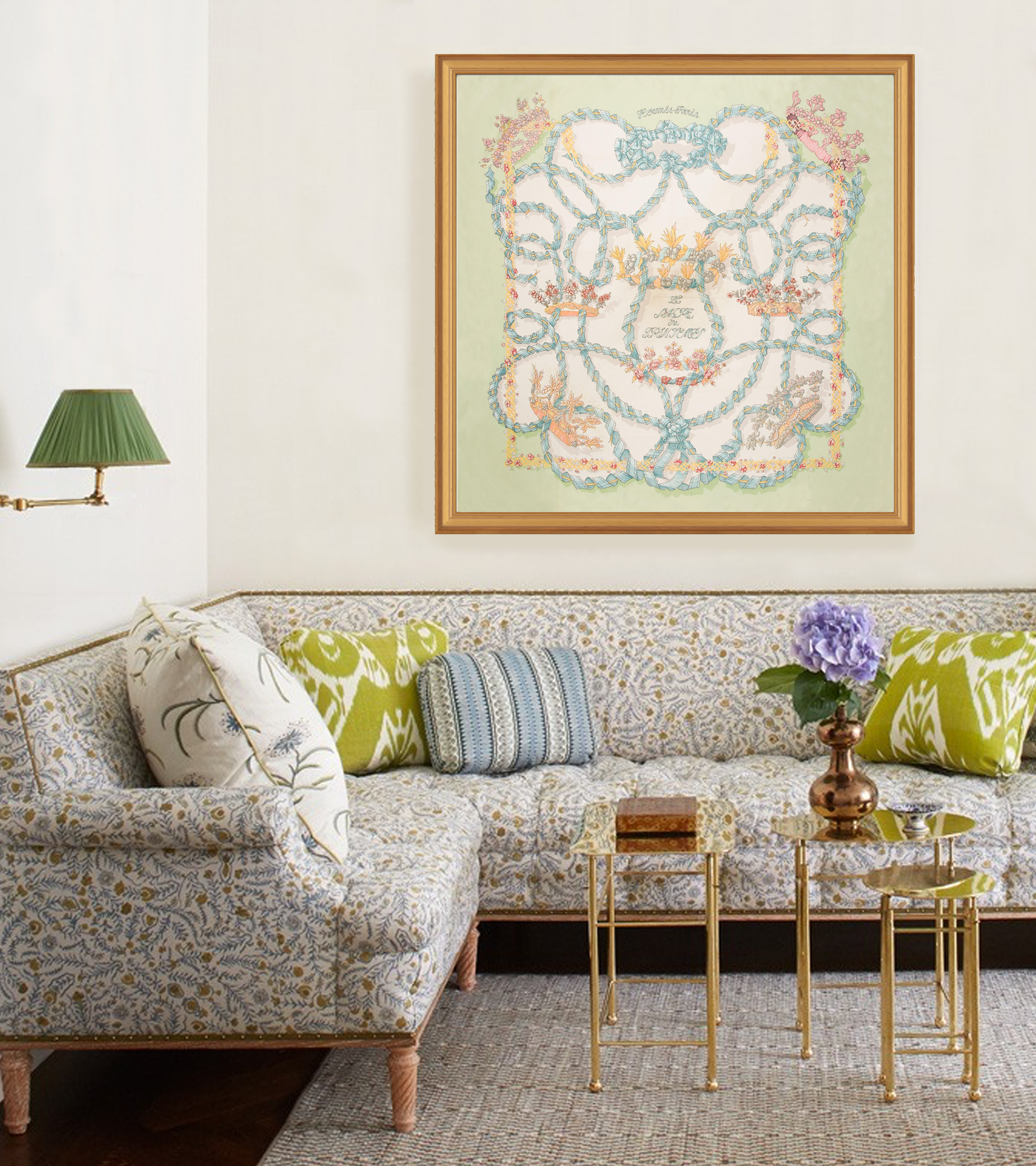 Hermès Le Sacre du Printemps Framed Scarf | Maison George Hermès Le Sacre du Printemps Framed Scarf | Maison George