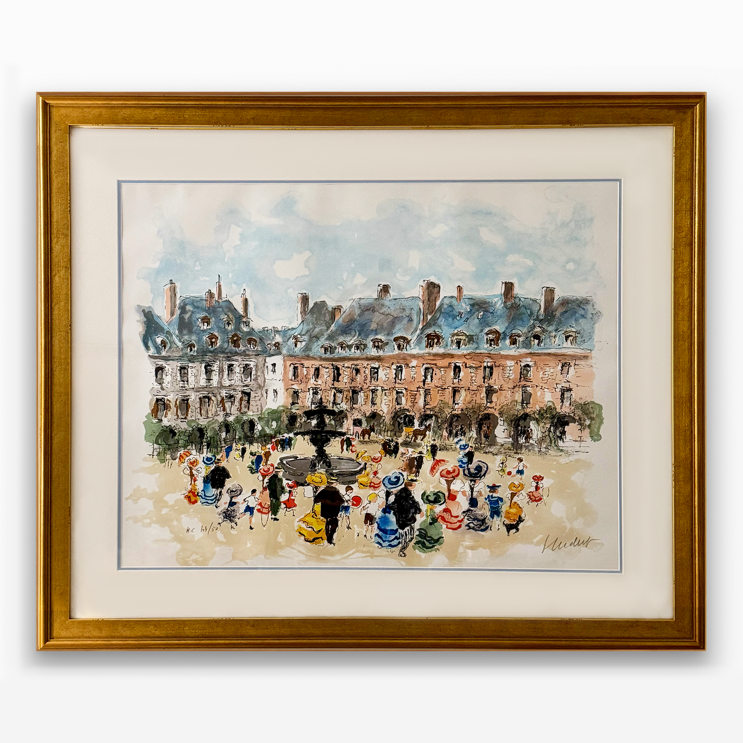 URBAN HUCHET リトグラフ　Boca point Urbain Huchet Place des Vosges | Maison George