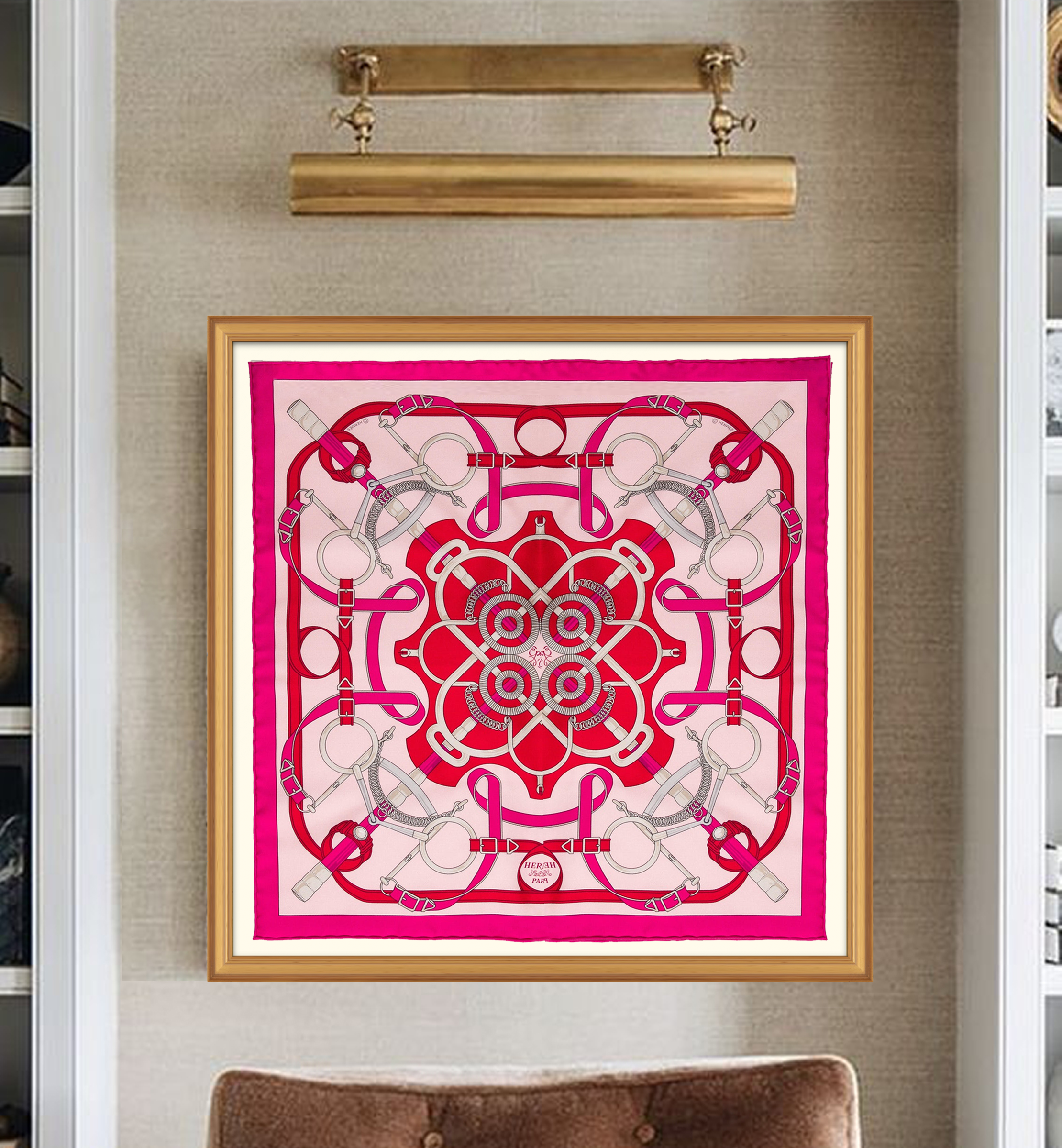 Hermès Eperon d'Or Framed Scarf | Maison George