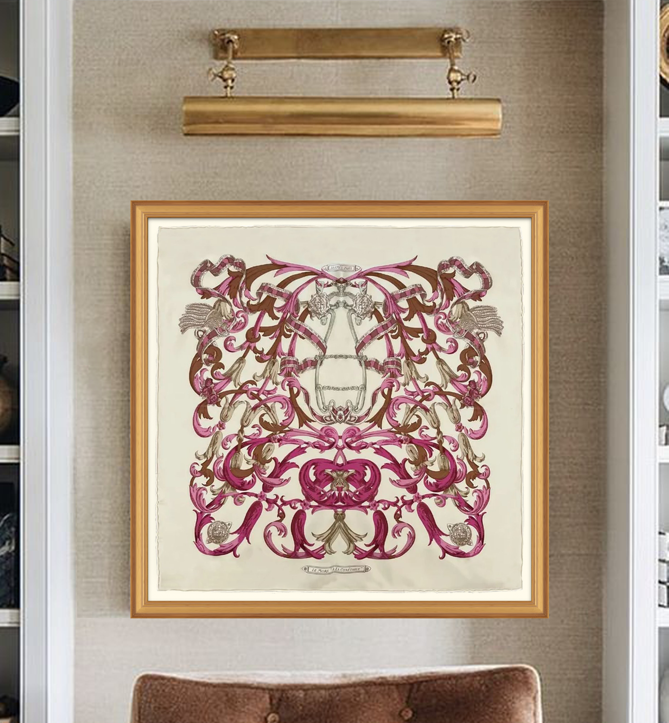 Hermès Le Mors a La Conetable Framed Scarf | Maison George Hermès Le Mors a La Conetable Framed Scarf | Maison George