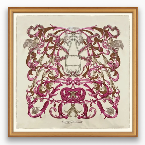 Hermès Le Mors a La Conetable Framed Scarf | Maison George